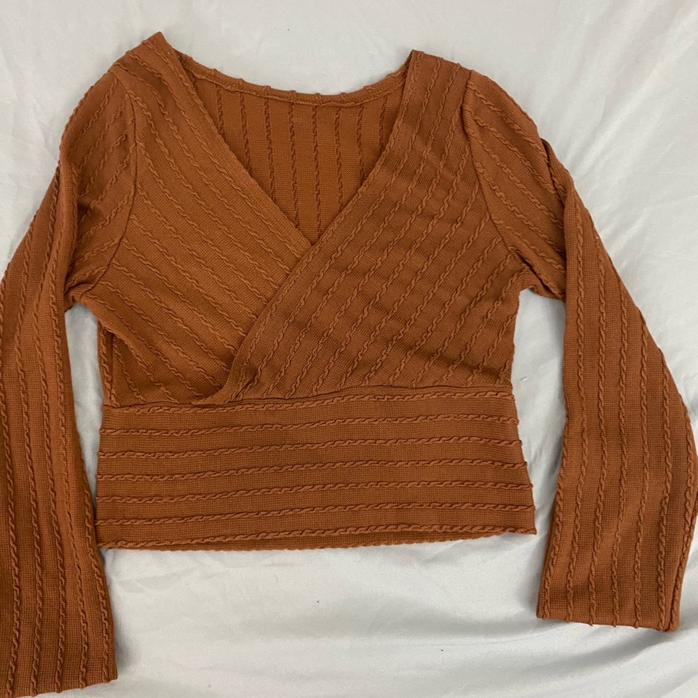 Brown long sleeve shirt